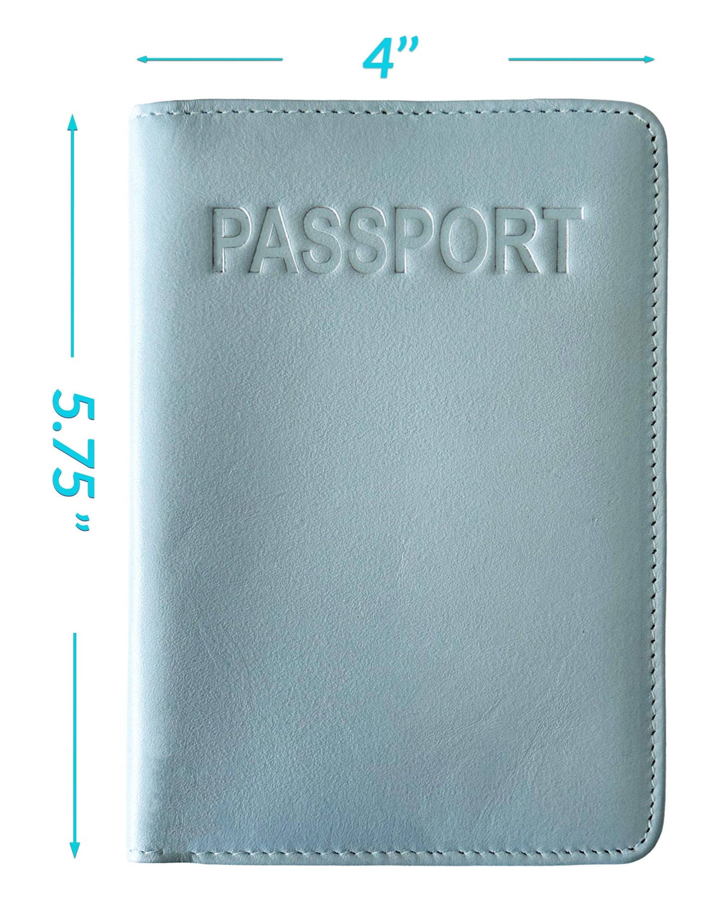 Chambray Basic Genuine Leather RFID Passport Cover