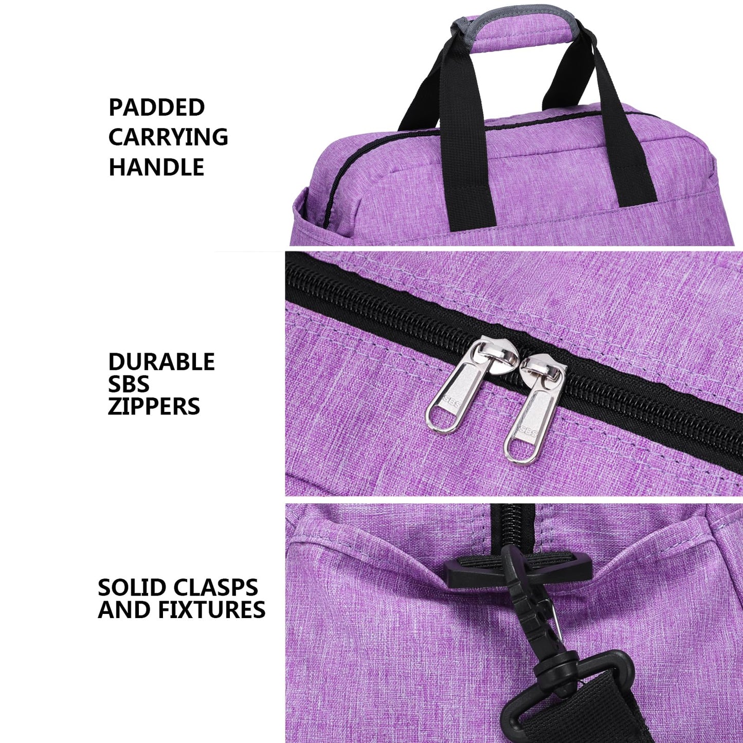 14 inch Small Gym Bag for Women & Men, Mini Duffel Bag for Travel Sports Lightweight Carry On Bag, Light Purple