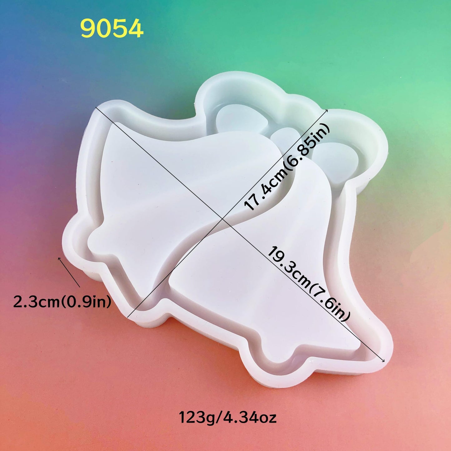 Christmas Bell Tray Resin Silicone molds, Snack Candy Plate, Jewelry Storage Plate Casting Mold, Holiday Furniture Decoration handicrafts Resin molds Silicone Clearance