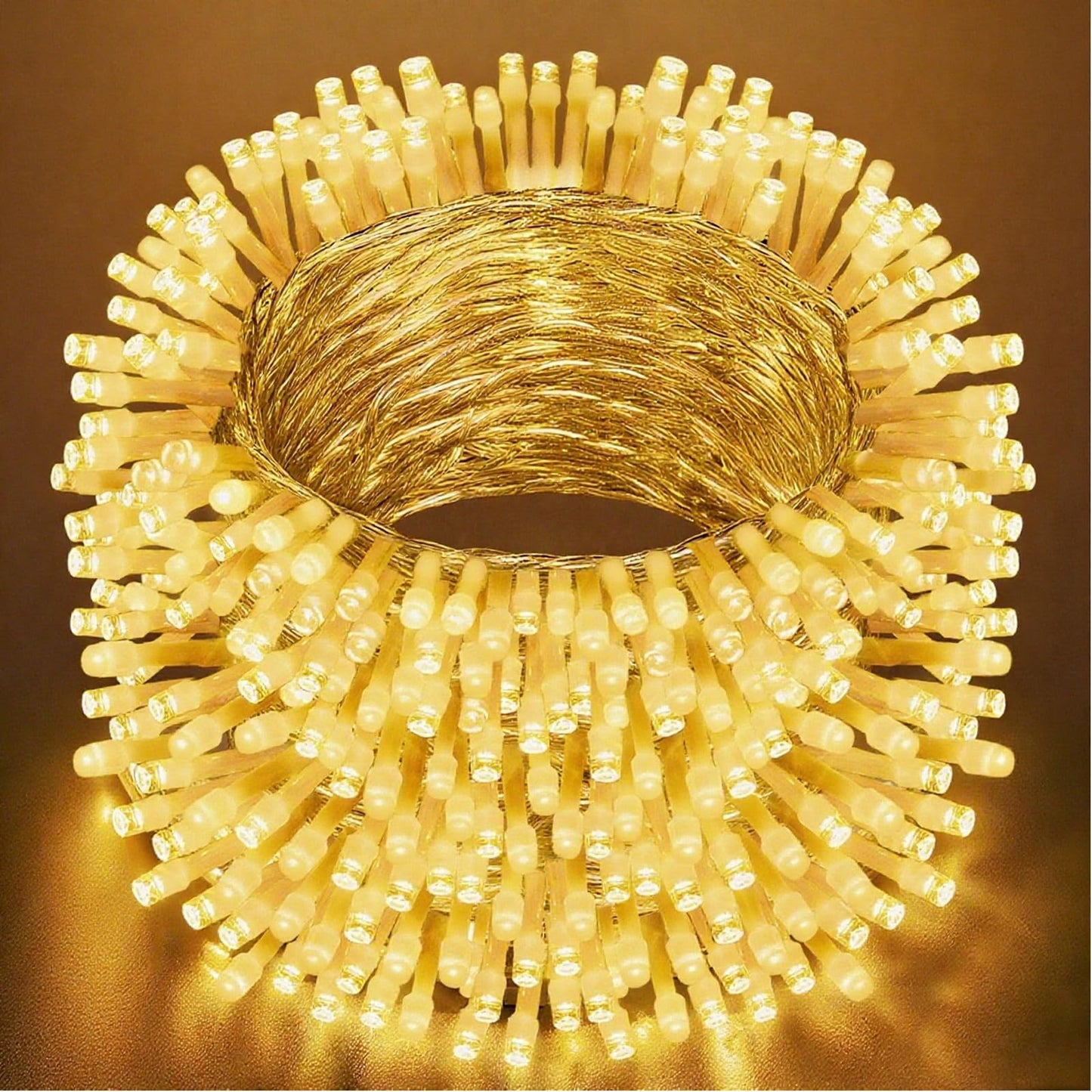 VTECHOLOGY 66Ft 200LED Warm White Christmas Lights Plug in,8 Modes Connectable String Light Classroom Lights Indoor Outdoor for Halloween Christmas Tree Bedroom Garden Decor (Clear Wire)