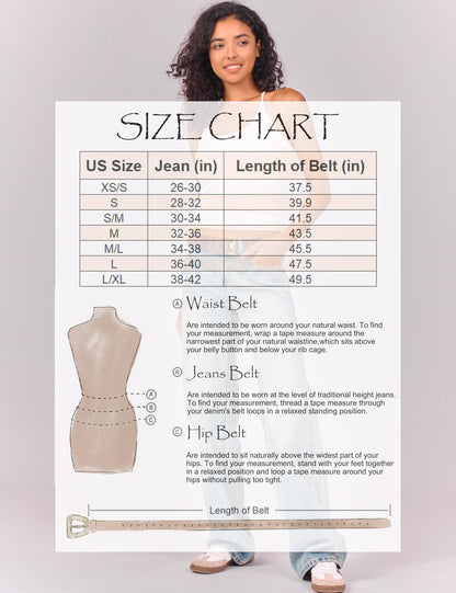 LyzerMia Womens Genuine Leather Belt for Jeans Pants Width 1.57" Western Cowgirl Wide Belts for Ladies with Gift Box, Brown, Fit for Low Waist 30"-34"