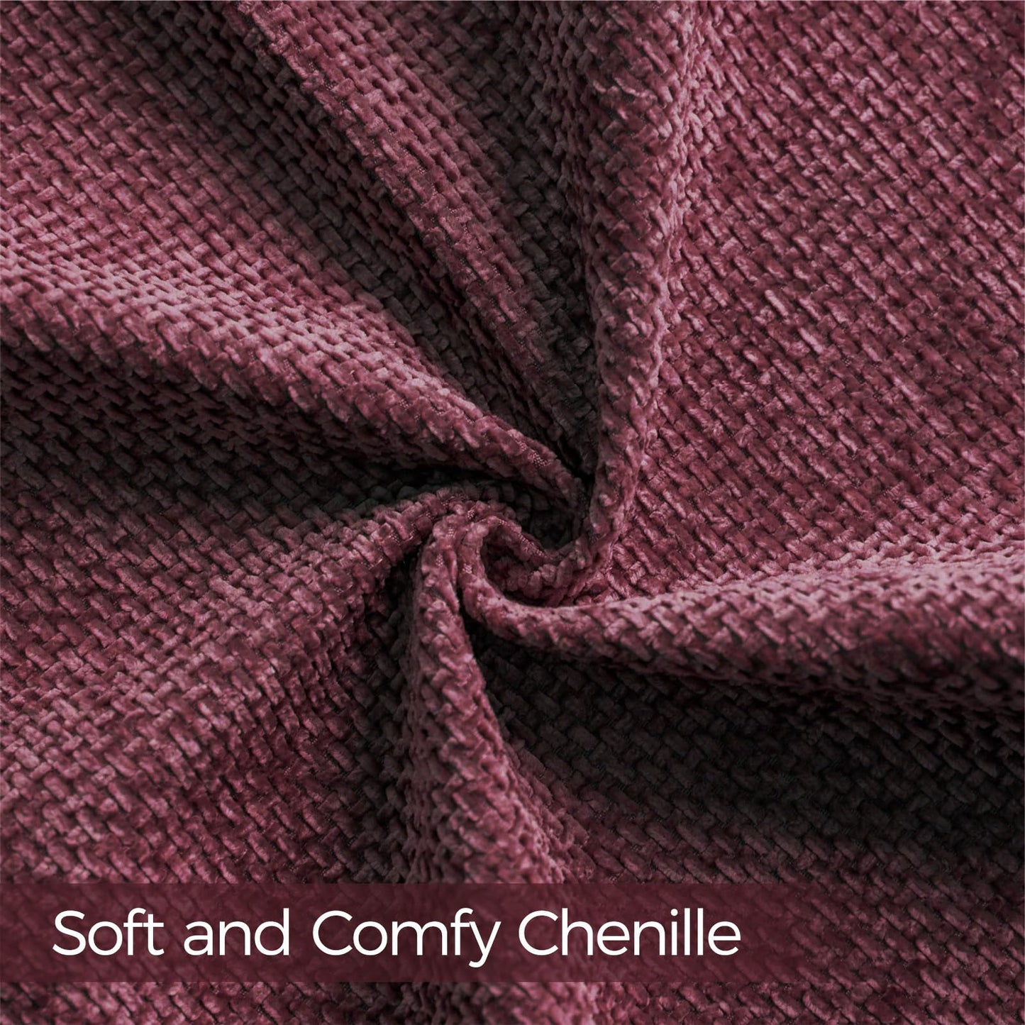 a moment Christmas Wine Red Chenille Throw Pillow Covers 20x20 Inch Pack of 2 Modern Decorative Throw Pillow Covers Farmhouse Cross Covers Home Decor for Sofa Bedroom Living Room