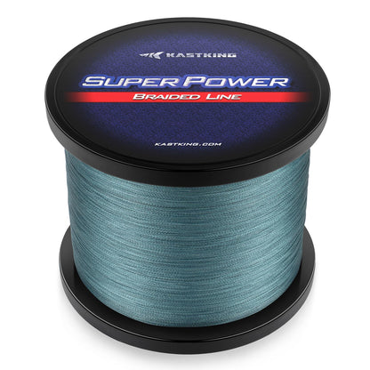 KastKing Superpower Braided Fishing Line, Gray, 6 LB, 150 Yds