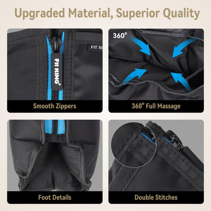 FIT KING Leg Massager with Heat and Compression Therapy – Leg Massage for Circulation, Swollen Leg, RLS Pain, Fatigue Relief – Foot Calf Massager Boots – Mother Day Gift for Mom