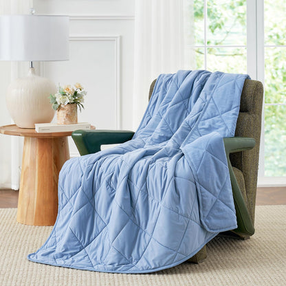 Cozy Bliss Cooling Blanket for Hot Sleepers, Q-Max 0.4 Cooling Comfort for Girls Boys, Cold Blankets for Night Sweats Sleeping, Ultra-Cool Lightweight Breathable Summer Blanket for Travel