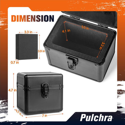 Pulchra Graded Card Storage Box, Top Loaders Case, Sports Trading Box, Slab PSA MTG CSG SGC Magnetic Holder, Carrying Collector Storage Boxes