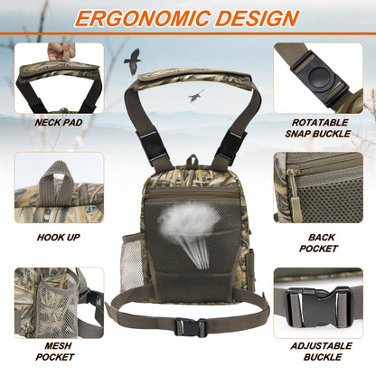 MYDAYS OUTDOOR Tactical Shoulder Bag,Hunting Chest Rig,Fly Fishing Chest Pack,Outdoor Military Sling Bag,Sports Chest Pack,Hunting Binocular Pack,Lightweight Carry Pouch