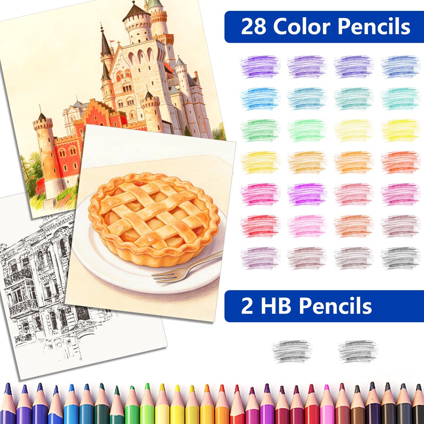 Halobios Art Supplies, 144-Piece Deluxe Art Set Professional Art Kit with Portable Aluminum Case, Crafts Drawing Painting Kit for Gifts Adults Kids Artists