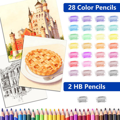 Halobios Art Supplies, 144-Piece Deluxe Art Set Professional Art Kit with Portable Aluminum Case, Crafts Drawing Painting Kit for Gifts Adults Kids Artists