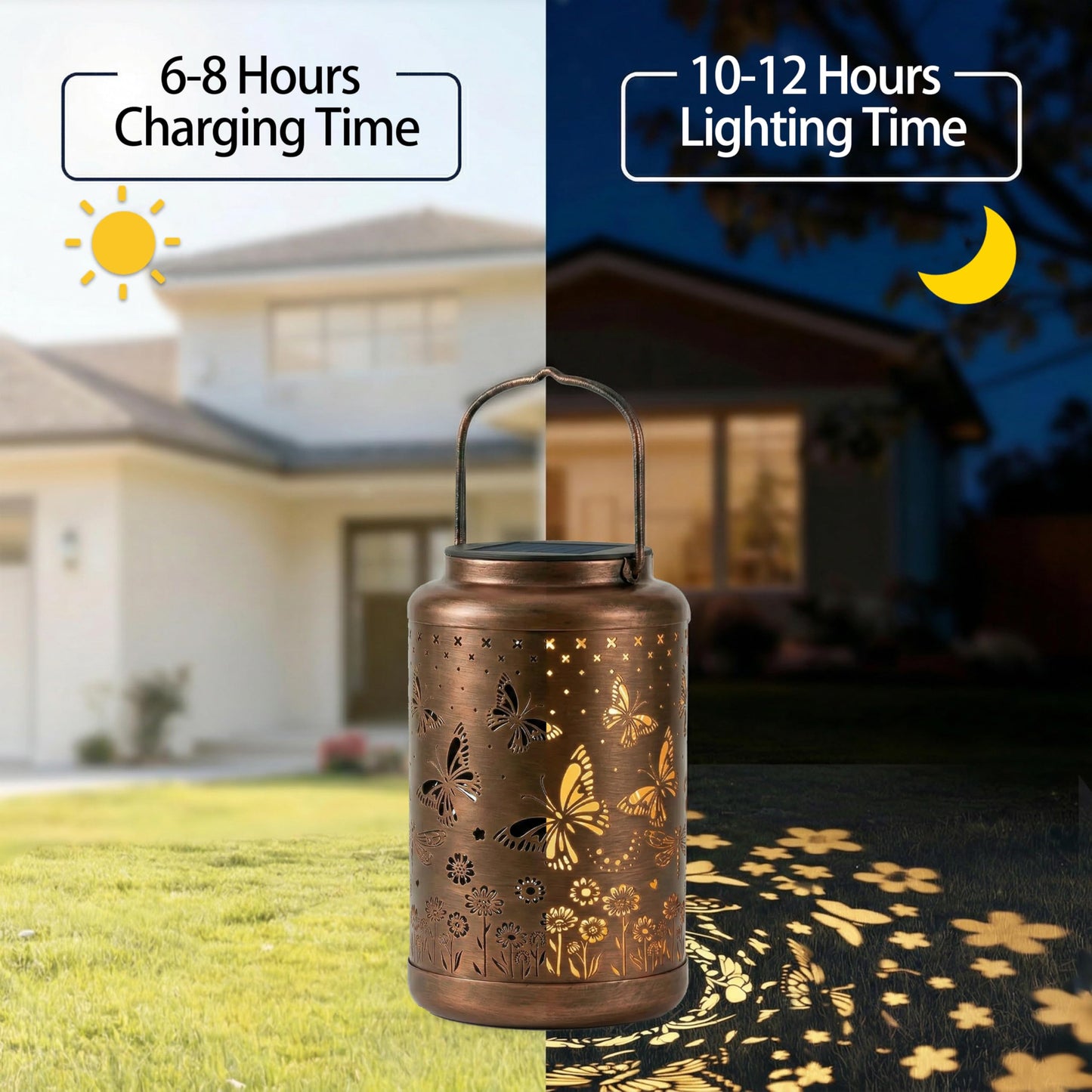 Butterfly Solar Lanterns Outdoor Waterproof with Ground Stake - Unique Gifts for Women Mom Grandma,Birthday Gifts for Women,House Warming Gift New Home - for Garden Patio Yard Porch Lawn