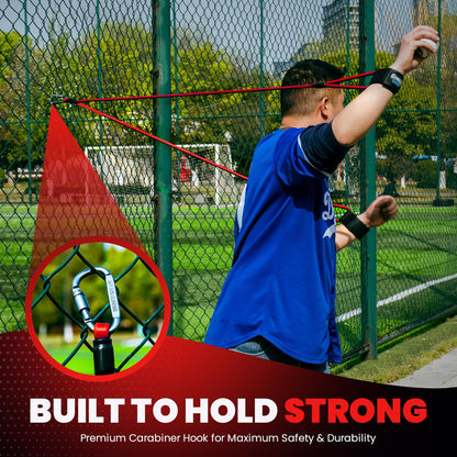 Premium Resistance Bands for Pitchers – Baseball Training Equipment & Fitness Accessories – Adjustable Arm Bands & Stretching Bands for Baseball & Softball Training & Speed Agility