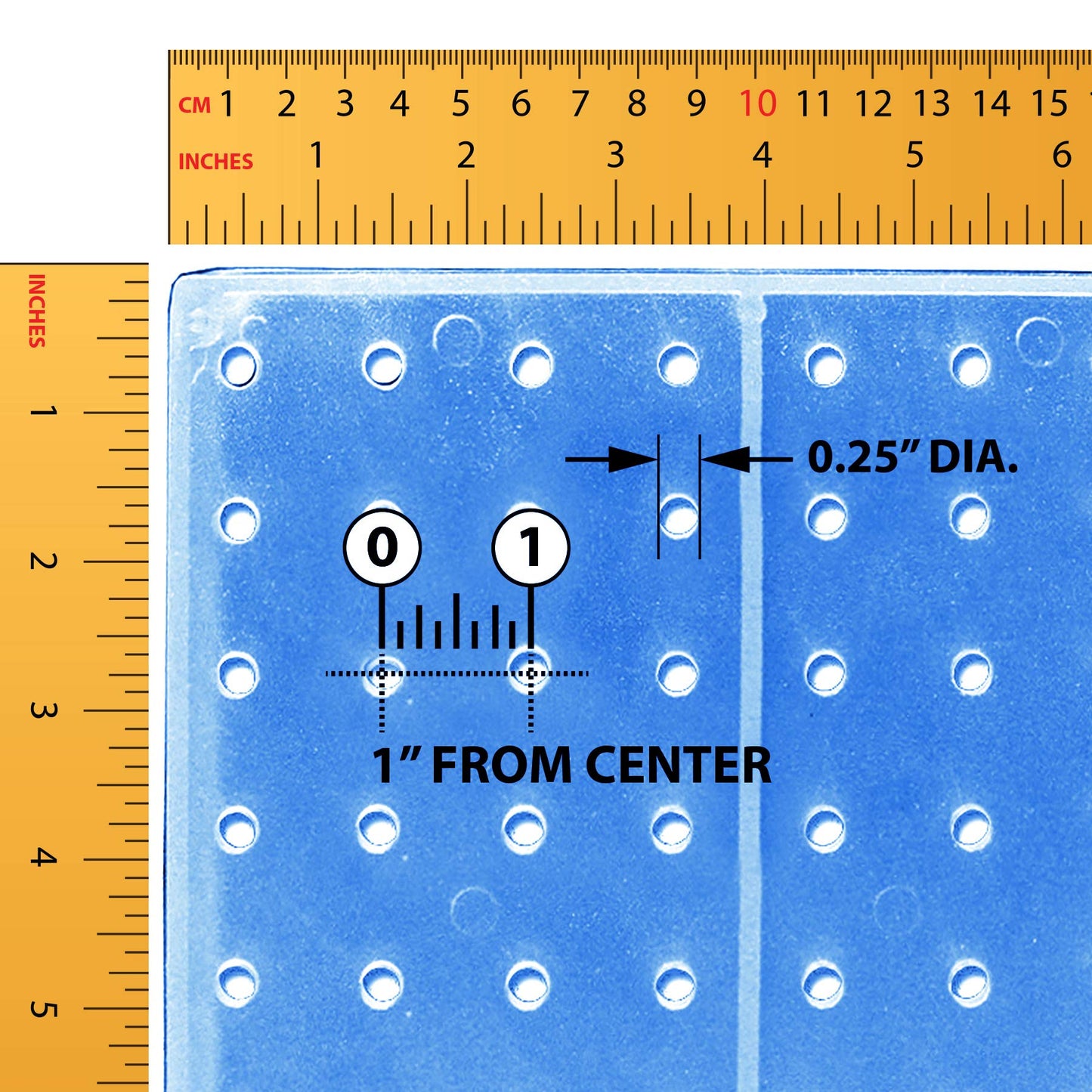 Azar Displays 900945-BLU The DIY Multi-purpose 70-piece Pegboard Wall Organizer Kit with Two Panels and Accessory Assortment, Panel Sizes: 13.5” W x 22” H each, Blue