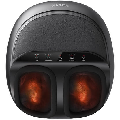 RENPHO Foot Massager Machine [2025 Upgraded], FSA HSA Eligible Shiatsu Foot Massager with Heat, Plantar Fasciitis Massager, True Feet Massage, Birthday Gifts for Women Mom Men Dad, Fits Up to Size 13