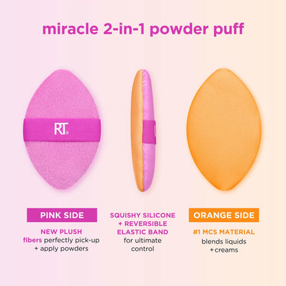 Real Techniques Miracle Complexion Sponge, Makeup Blending Sponge, For Liquid & Cream Foundation, Offers Light To Medium Coverage, Natural, Dewy Makeup, Orange Sponge, Latex-Free Foam, 1 Count