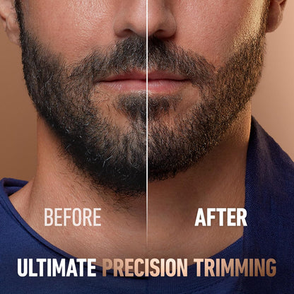 King C. Gillette Beard Trimmer PRO with 40 beard length settings in precise 0.5mm steps, cordless design & 1 trimmer, 1 brush, 2 combs, 1 charger and 1 T-blade