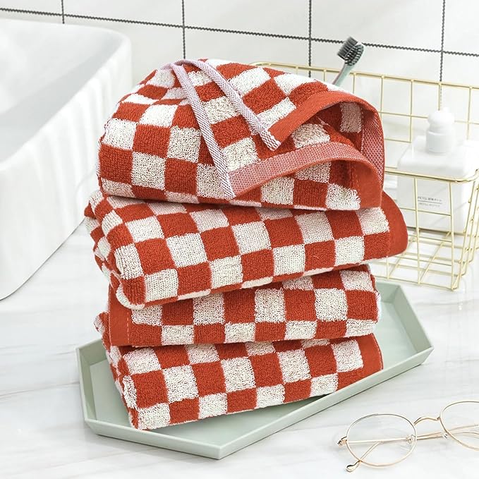 Jacquotha Checkered Hand Towels