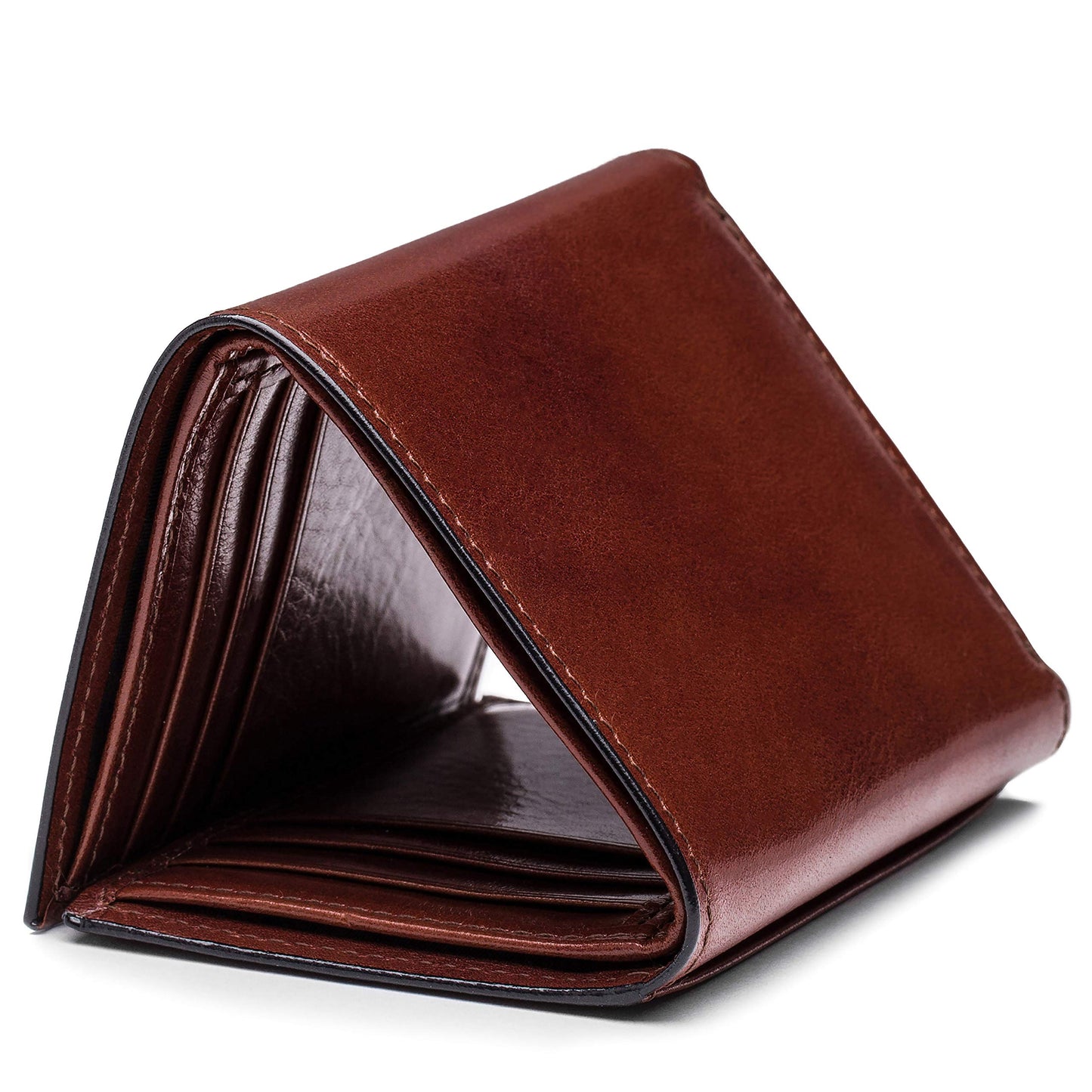 Bosca | Men’s Double I.D. Trifold Wallet w/RFID Blocking in Italian Old Leather