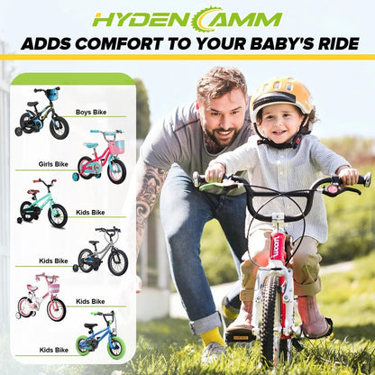 16 Inch Bike Tube 4 Pack with 2 Tire Levers, Premium Bike Tire Tube Fit 16''x 1.75/1.95/2.10/2.125, Schrader Valve Bicycle Tubes for Most 16'' Kids Bikes by Hydencamm