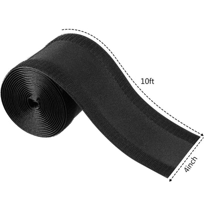 WILLBOND Carpet Cord Cover Cable Protector Floor Cover Cable Protector Management Only for Commercial Office Carpet(19.69 ft,Black)