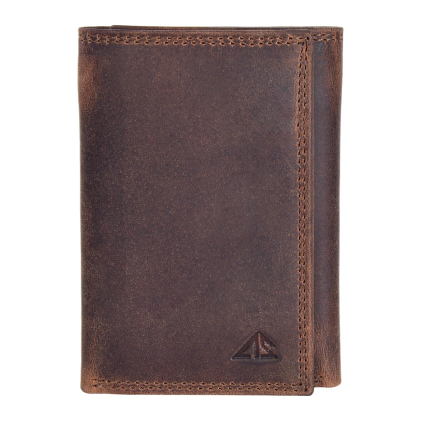 ASAD Leather Slim Everyday Trifold Wallet with ID Window and Multiple Card Slots | Genuine Leather Double Stitched RFID Blocking Stylish | Gift for Him | Hidden Card Pockets