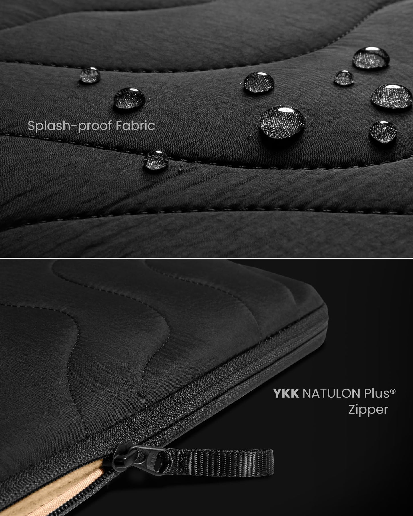 tomtoc 360 Protective Puffy Laptop Sleeve for 14-inch MacBook Pro M5 Pro/Max (2026) A3426 A3427, M4/M3 Pro/Max A3434 A3112 A3401 13.5/13.8-inch Surface Laptop 7(Copilot+ PC)/6/5/4/3, Quilted Design