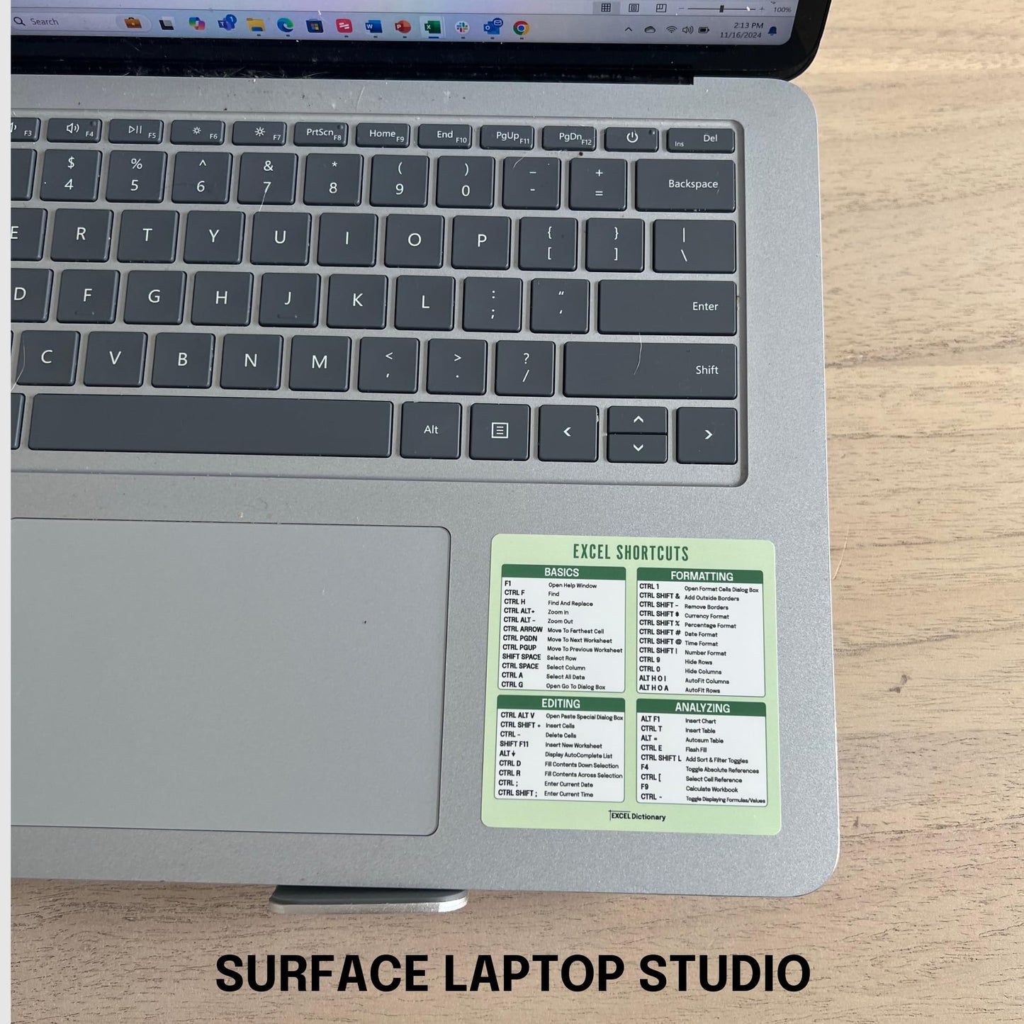 Excel Dictionary Office Suite Hotkey Reference Guide for Windows PC Laptop Computer Sticker Bundle 3" x 3"