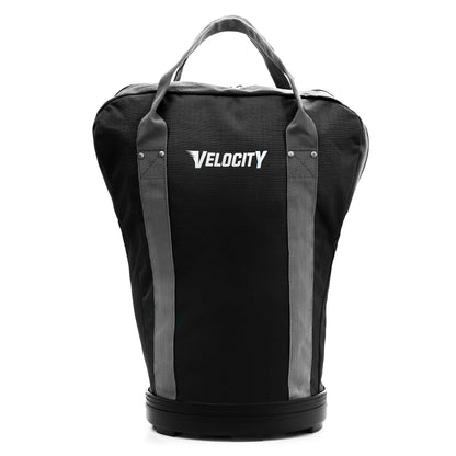Velocity Heavy Duty Multipurpose Ball Bag with Durable Bottom - Holds up to 60-72 Balls - Ideal for Lacrosse, Baseball, Pickleball, Tennis & More, Black