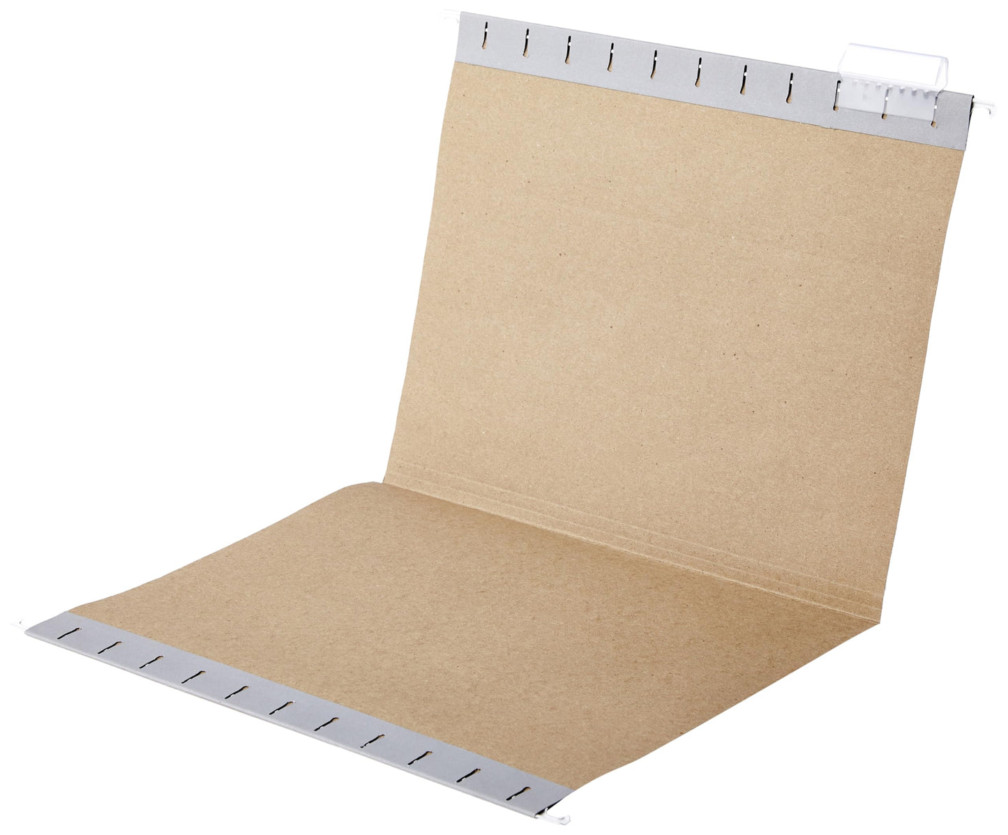 Amazon Basics Hanging File Folders with Adjustable Tabs for Document Organization, Letter Size, Gray, 25-Pack