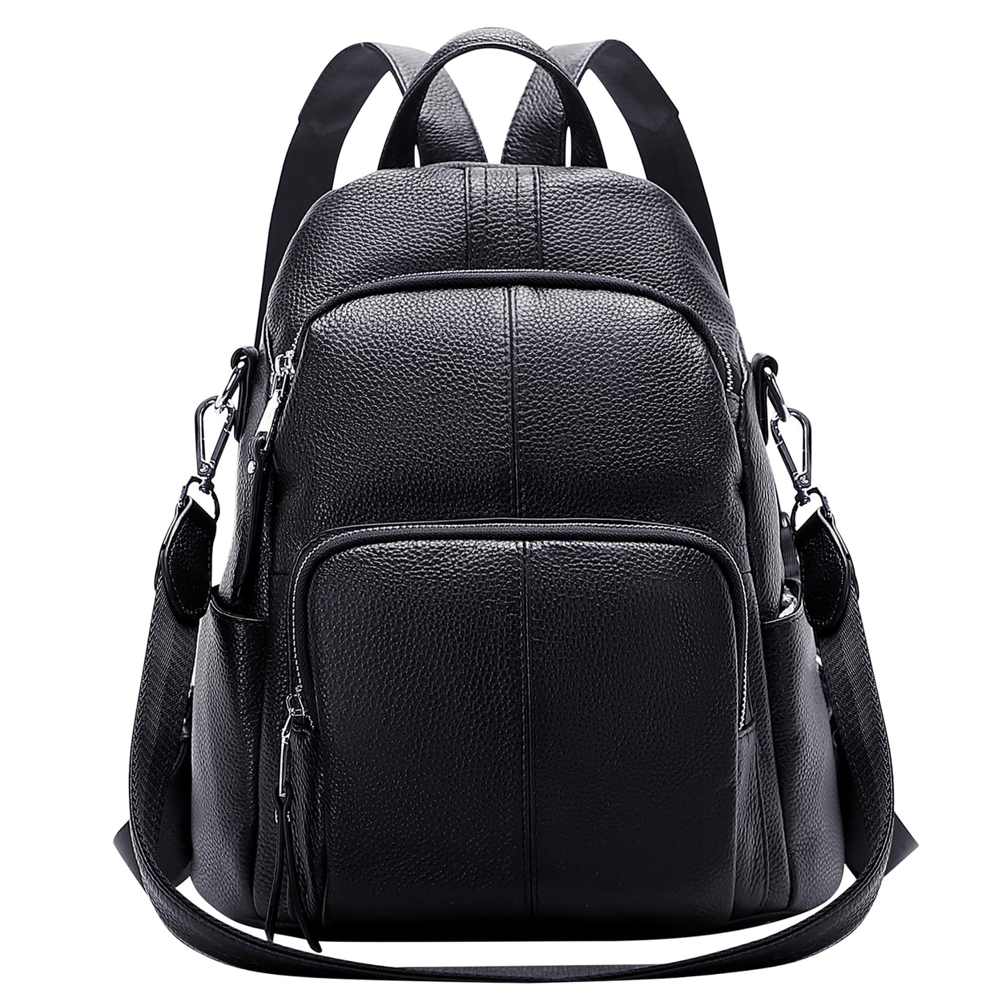 ALTOSY Soft Leather Backpack Purse For Women -theft Backpacks Versatile Shoulder Bag（S81 Black）