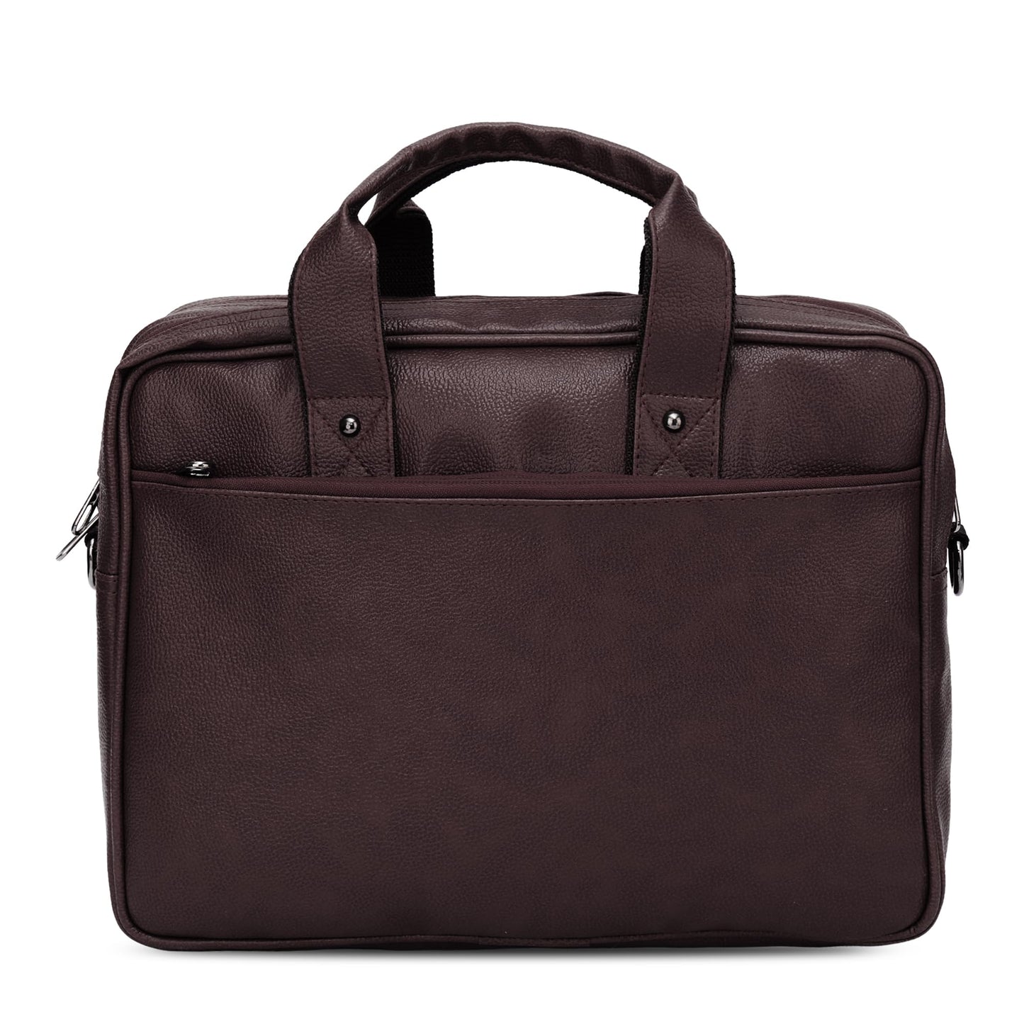 Brown Vegan Leather Laptop Messenger Bag for Men 14.6 Inch – Professional Business Briefcase, Waterproof Office Shoulder Bag with Adjustable Strap, Multi-Pocket Work Satchel for Travel & Daily Use