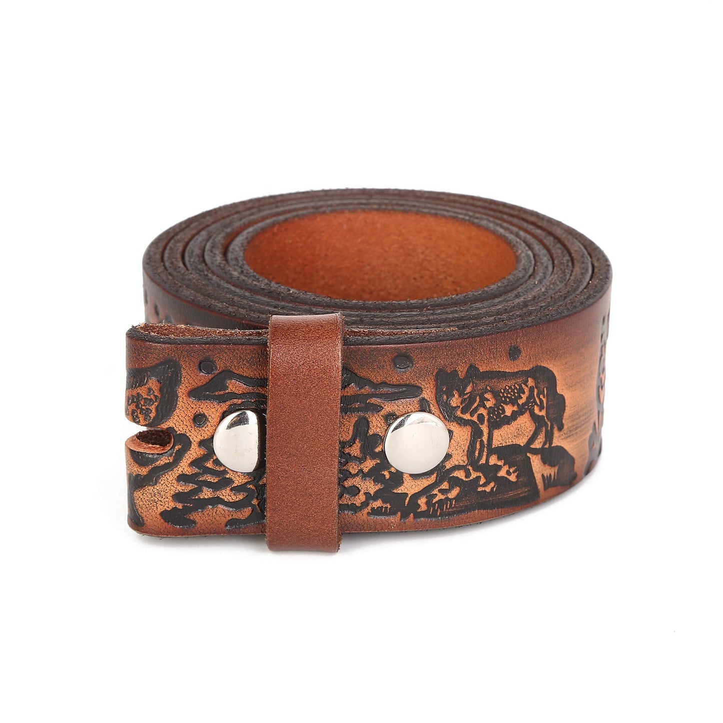 Gelante Genuine Full Grain Leather Belt Strap without Belt Buckle G2018-M