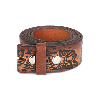 Gelante Genuine Full Grain Leather Belt Strap without Belt Buckle G2018-M