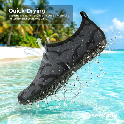 SEEKWAY Water Shoes Barefoot Aqua Socks Quick-Dry Non Slip Shoes for Beach Swim Pool River Boating Surf Women Men Bird SK002(U)
