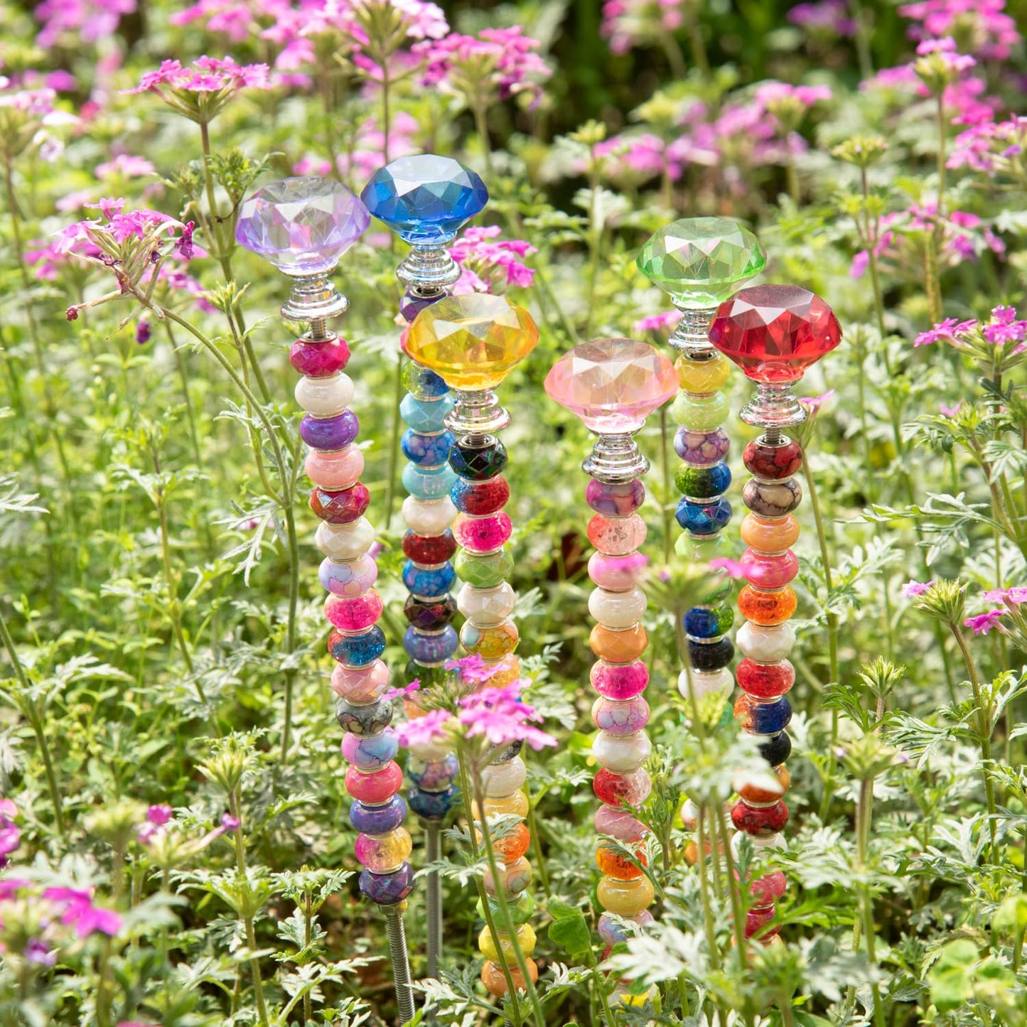 Prefdo 236 PCS Decorative Garden Stakes DIY Fairy Wand Beaded Kit