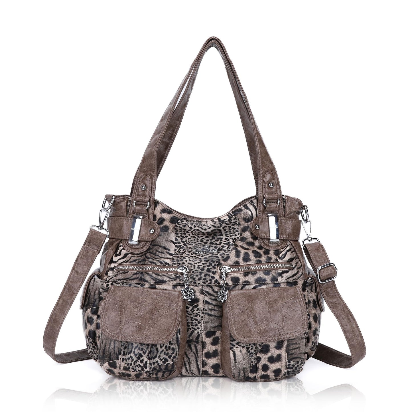 Purses and Handbags Women Tote Shoulder Top Handle Satchel Hobo Bags Fashion Washed Leather Purse