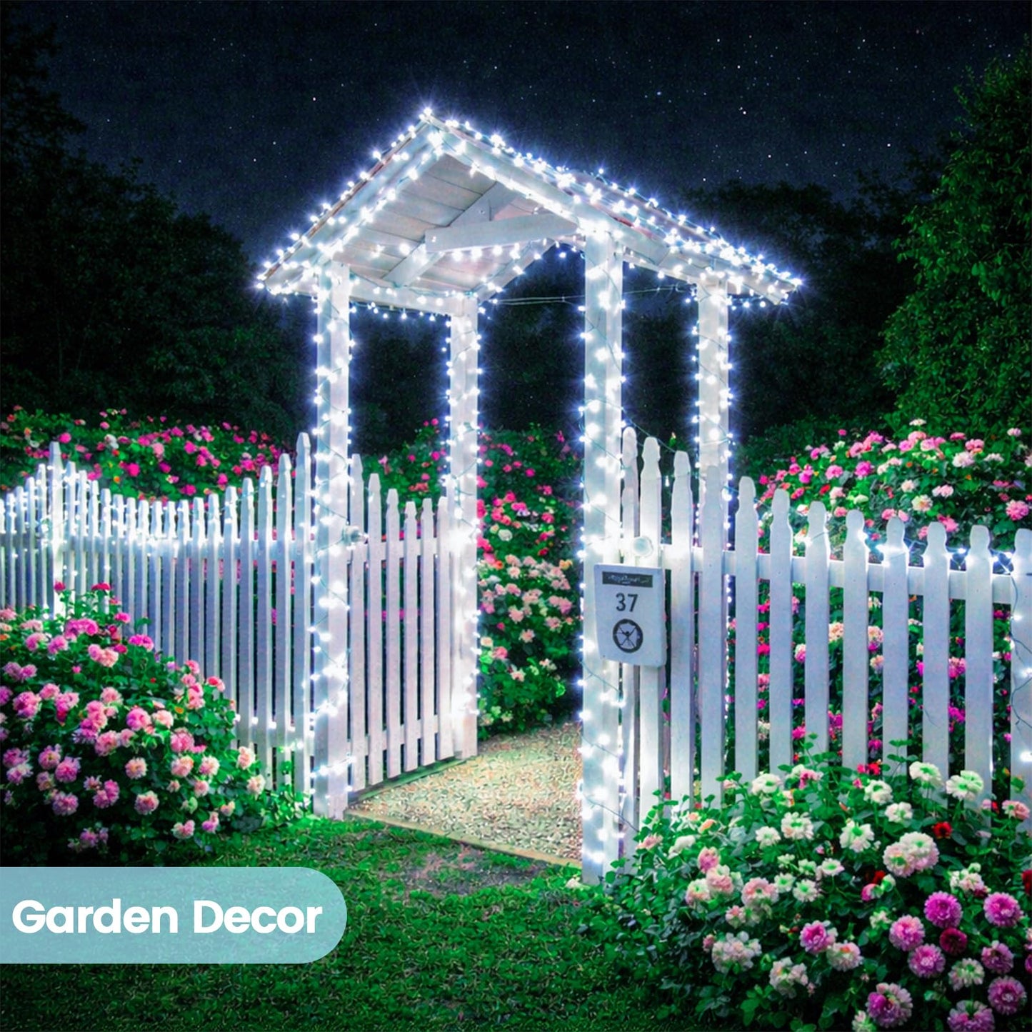 Extra-Long 144FT Solar String Lights Outdoor, 2 Pack 400LED Solar Fairy Lights for Outside Waterproof, Silver Wire 8 Lighting Modes Solar Twinkle Lights for Tree Garden Party Xmas Decor (Cool White)
