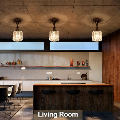 Flush Mount Ceiling Light Fixture Modern Black Entryway Light fixtures Farmhouse Lighting for Porch Hallway Kitchen Bedroom