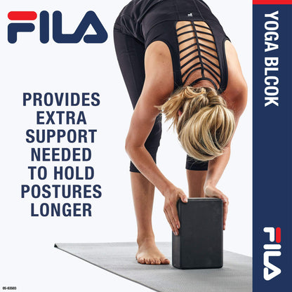 Yoga Block - EVA Foam Blocks for Support, Balance & Stability | Yoga, Pilates, Barre, Stretching, Meditation