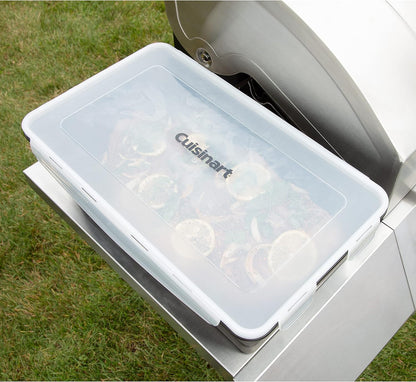 Cuisinart XL Collapsible Marinating Container, Large Capacity Grill Accessories Perfect for BBQs and Tailgates, Marinade and Brining Prep, Collapsible Silicone for Easy Storage