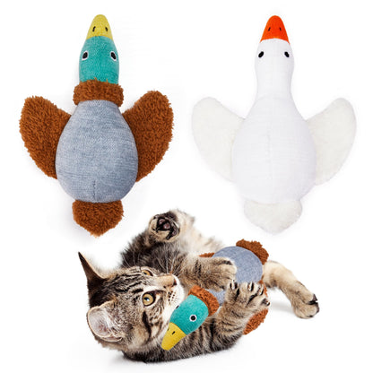 Potaroma Birds Cat Toys, 2 Pack Catnip Toys Soft Durable, Crinkle Sound Kicker Toys for Interactive Indoor Kitten Exercise 6.5 Inches for All Breeds