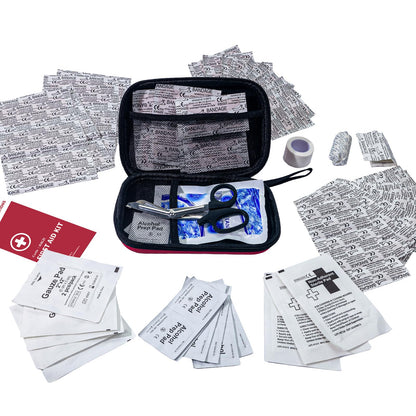 @AL21 All-Purpose First Aid Kit 184 Pieces, Emergency Kit for Home, Travel, Car, Business, Worksite and Office, Portable Emergency Supplies for Minor Cuts, Scraps, Sprains & Burns