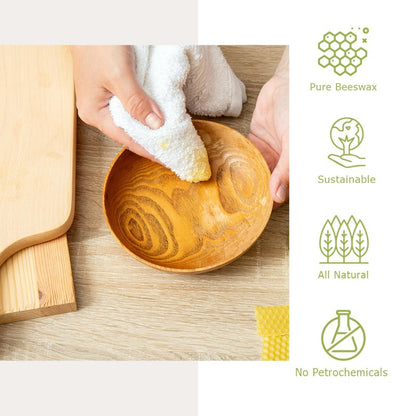 REVIVE Cutting Board Wax – Food Grade Beeswax Wood Conditioner – Butcher Block Wax, Board Butter & Cutting Board Oil Natural Blend with Canadian Beeswax and Coconut Oil 3.4 oz