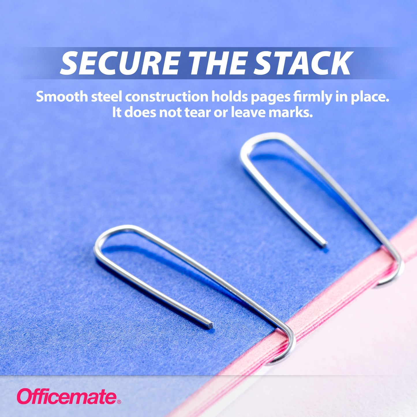 Officemate Premium #1 Paper Clips, 1,000 Paper Clips (10 Boxes of 100 Each) (99916) , Silver