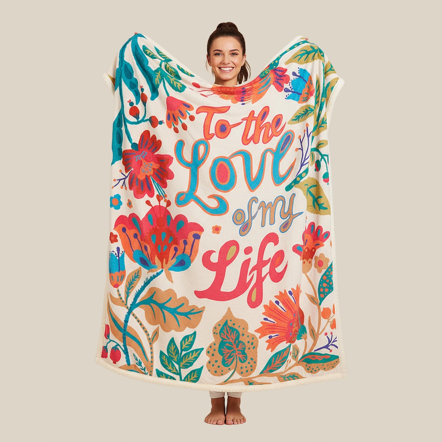 HORIMOTE HOME Sherpa Blanket for Winter, Soft Warm Blanket, Reversible Fleece Blanket for Women, Girls & Mom, Gifts for Your Loved One Throw Blanket for Birthday, Christmas 50"x60"