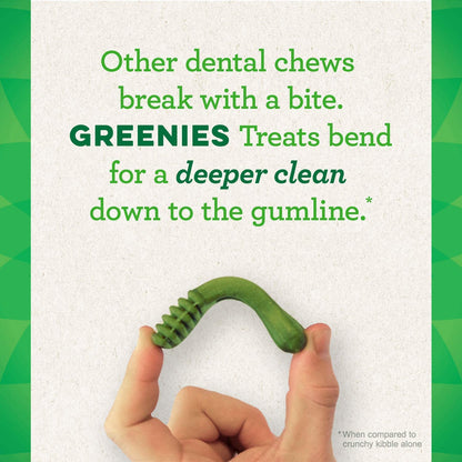 Greenies Bursting Blueberry Dog Dental Treat Regular Size 12 Count - Pack of 3