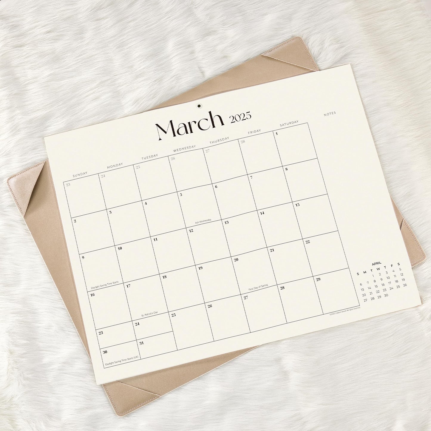 Simplified Desk Calendar 2026 with Desktop Mat, Cabbrix Large Desk Pad Calendar 21" x 16-1/2" Runs From January 2026 to June 2027, Desk Blotter Calendar for Home School and Office (Apricot)