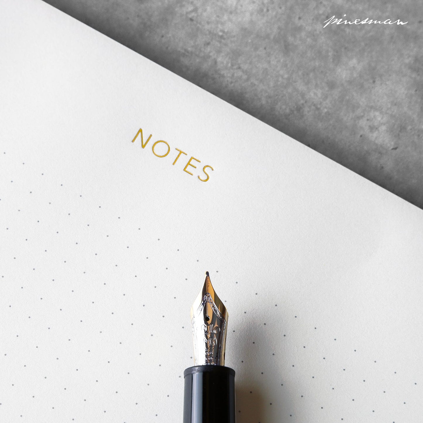 Pinesman - Mouse Pad Notepad for Professionals, 3 Pack, 9.8" x 7.9", 150 Sheets (50 Each), Minimalist, Gold Foiled, Dotted Layout, Executive's Desk Note Pad, To Do List Notepad, Eco-friendly, FSC™ Certified Planner Pad
