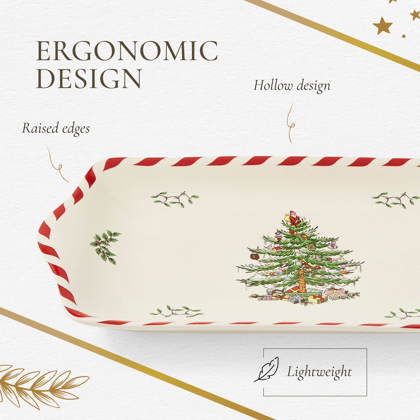 Christmas Tree Peppermint Dessert Tray