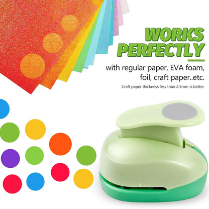 UCEC Paper Punch, 3 Inch Circle Punch Large Hole Puncher Paper Circles Craft Puncher Handmade Paper Punches for Crafting Scrapbooking Cards Arts Fun Projects Back to School Supplies