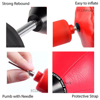 Desktop Punching Bag, Super Strong Suction Boxing Bag Speed Balls Heavy Duty Stress Relief Boxing Bag, Cool Stuff for Office, White Elephant Gift for Boss or Coworker